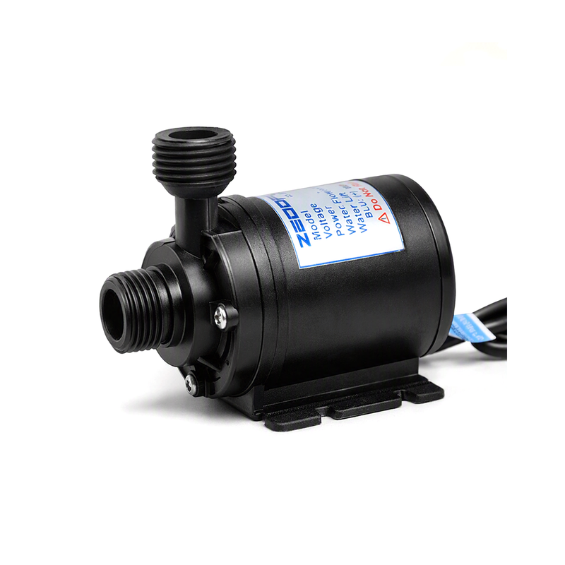 Zeddflow 12V DC 24W Submersible Dual Power Water Pump | Ultra‑Low Noise 800L/H Lift 3-4m