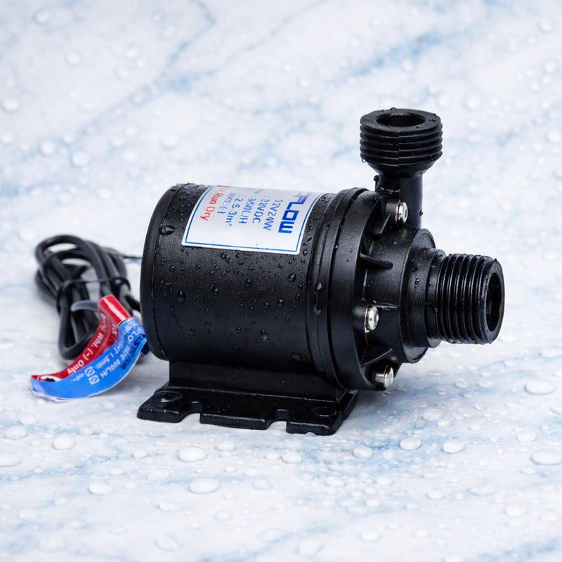 Zeddflow 12V DC 20W Submersible Dual Power Water Pump | Ultra‑Low Noise 800L/H Lift 3m | Works on Solar & 12–14V Power Supply