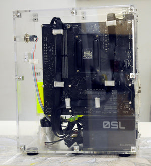 Rigloop Xtream-X Glass Mid Tower Gaming Case I Pre-Installed Water Cooling Kit I Support Micro, Mini & E-ATX