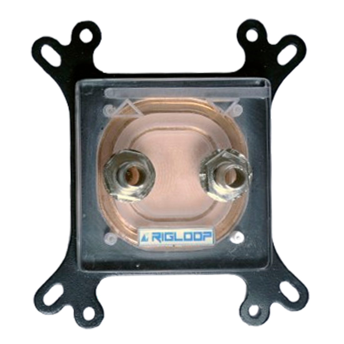 RIGLOOP 50mm Copper CPU Water Cooling Block – 3mm Thick Copper Heat Sink with Universal Fitting for Intel & AMD