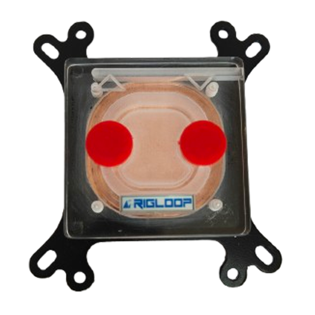 RIGLOOP 50mm Copper CPU Water Cooling Block – 3mm Thick Copper Heat Sink with Universal Fitting for Intel & AMD