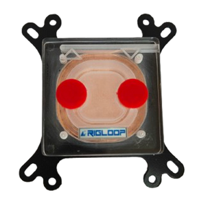 RIGLOOP 50mm Copper CPU Water Cooling Block – 3mm Thick Copper Heat Sink with Universal Fitting for Intel & AMD