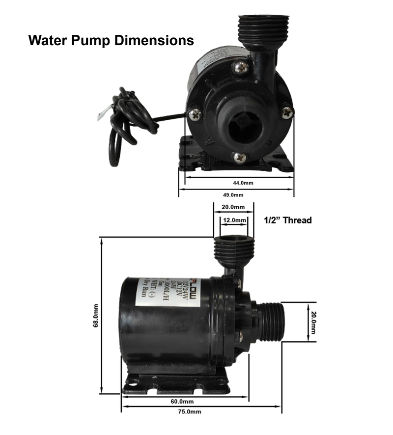 Rigloop- 12v 20W Brushless Solar-Powered Water Pump