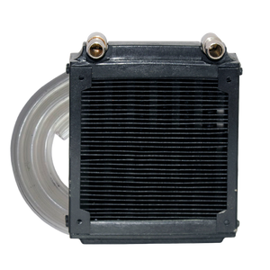 Rigloop Custom Handmade Copper Tube Radiator | 80mm Single Fan For Liquid Rig Cooling