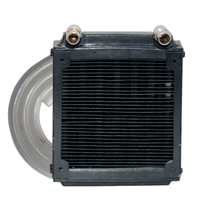 Rigloop Custom Handmade Copper Tube Radiator | 80mm Single Fan For Liquid Rig Cooling