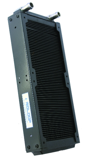 Rigloop RL‑160M Gaming PC Radiator | 160mm Twin Fan | 6 Copper Tubes + Aluminum Fins | Custom Handmade with 9mm Connectors