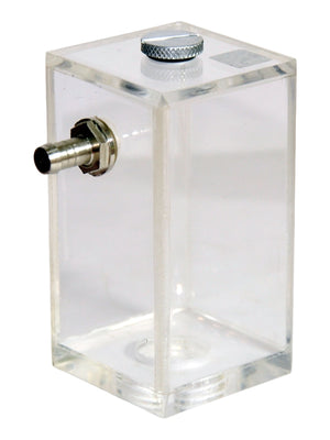 Rigloop Transparent Reservoir 200ml | Dual G1/2 & G1/4 Thread I/O + G1/4 End Cap | PC Liquid Cooling | Compatible with Rigloop Water Pumps