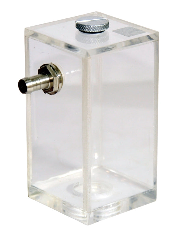 Rigloop Transparent Reservoir 200ml | Dual G1/2 & G1/4 Thread I/O + G1/4 End Cap | PC Liquid Cooling | Compatible with Rigloop Water Pumps