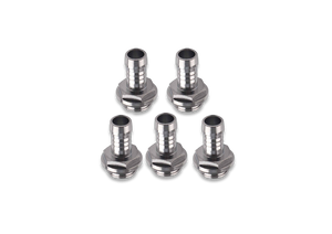 PC Water Cooling G1/4 Thread 9mm Barb Connector – Durable Stainless Steel fitting Soft Tube Fitting (2 PCS)