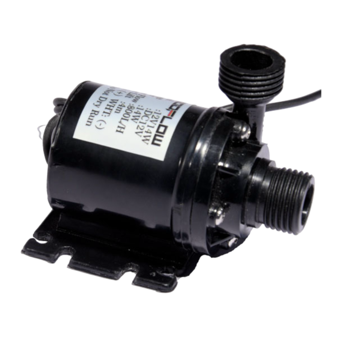 Zeddflow 12V DC 24W Submersible Dual Power Water Pump | Ultra‑Low Noise 800L/H Lift 3-4m