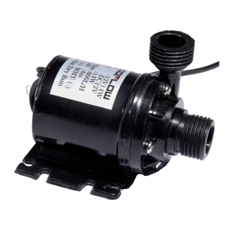 Zeddflow 12V DC 24W Submersible Dual Power Water Pump | Ultra‑Low Noise 800L/H Lift 3-4m