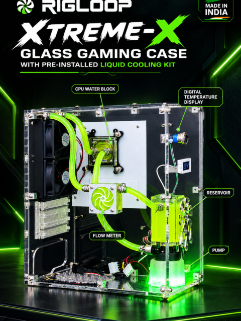 xtreme-x Gaming Case with pre installed liqiud cooling kit