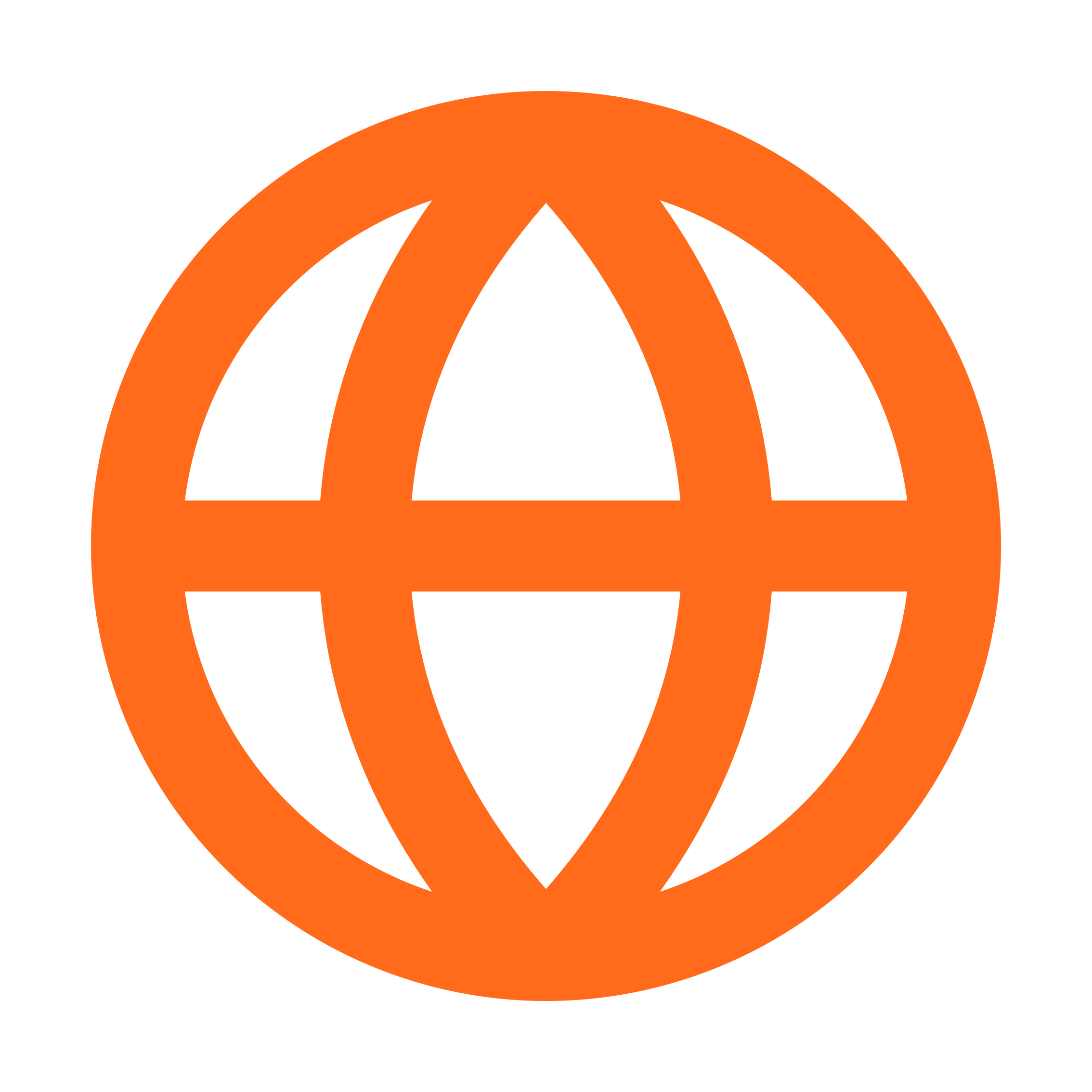 made in India icon orange globe